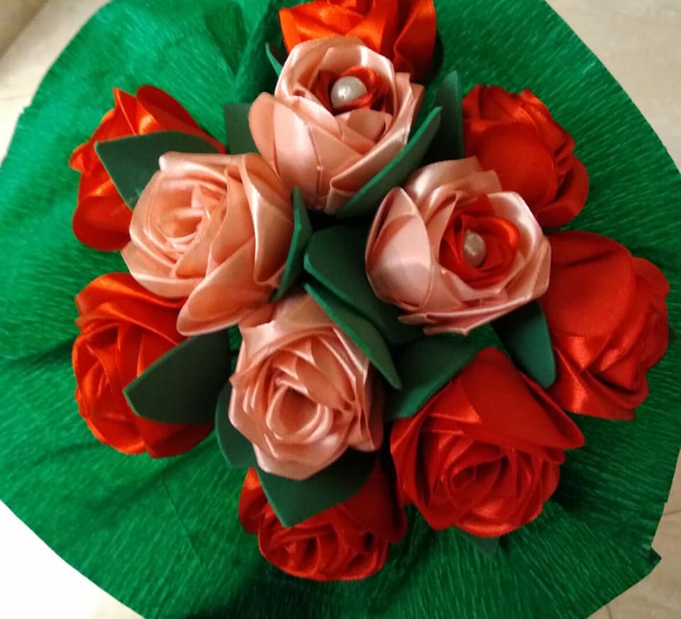 Bouquet di rose in fommy seta